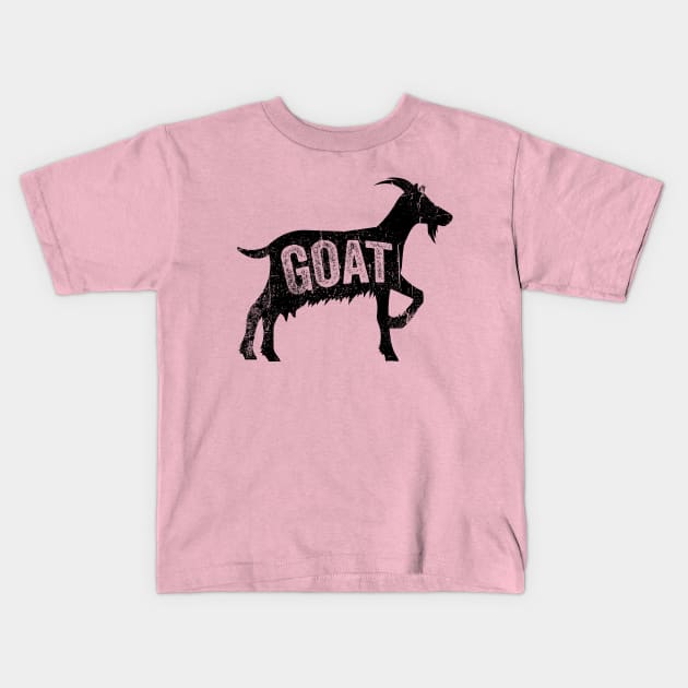 Cute Goat design Kids T-Shirt by Keleonie